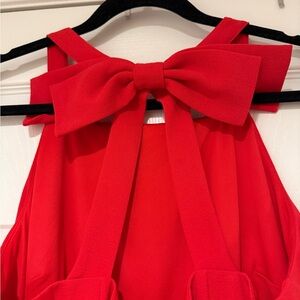 Vince Camuto Valentine’s Day Red Bow-Back Dress – Size 8 💌